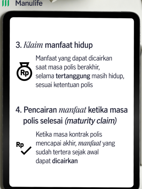 Klaim manfaat hidup dan maturity claim